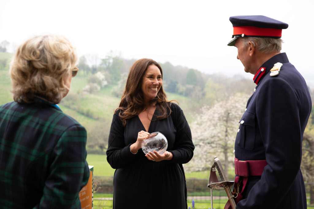 Receiving the queen's award 