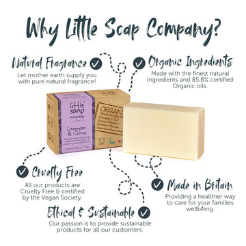 Organic Lavender & Citrus Soap Bar 110g
